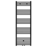 BELRAD HANDDOEKDROGER - LINKS-RECHTS/MIDDENAANSLUITING - 721 WATT - 1600X500CM - MAT ZWART