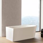 ALONI CORNER BATHTUB - LEFT - WITH DRAINER SET AND CLICK WASTE - ACRYLIC - 180X80X58 CM - GLOSSY WHITE - Image 2