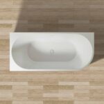 ALONI CORNER BATHTUB - LEFT - WITH DRAINER SET AND CLICK WASTE - ACRYLIC - 170X78X58 CM - GLOSSY WHITE - Image 4
