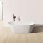 ALONI RONDO FREESTANDING BATHTUB - WITH DRAINER SET AND CLICK WASTE - ACRYLIC - 180X80X58 CM - GLOSSY WHITE - Image 2