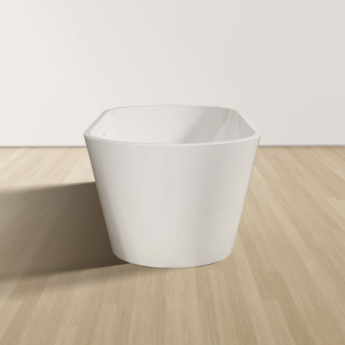 ALONI RONDO VRIJSTAAND BAD - MET AFVOERSET EN KLIKWASTE - ACRYL - 180X80X58 CM - GLANZEND WIT - Afbeelding 4