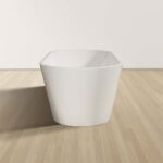 ALONI RONDO FREESTANDING BATHTUB - WITH DRAINER SET AND CLICK WASTE - ACRYLIC - 180X80X58 CM - GLOSSY WHITE - Image 4