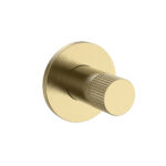 STRIA BIDET TAP – COLD WATER – REFINED RIBBED KNOB – BRUSHED GOLD