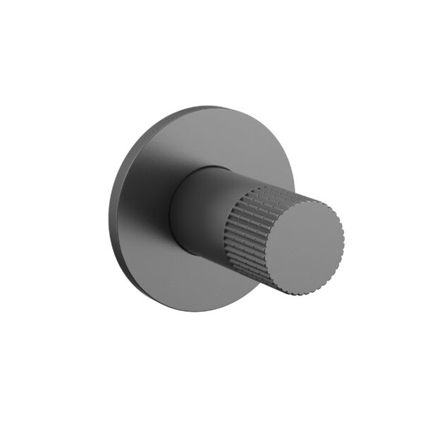 STRIA BIDET TAP – COLD WATER – REFINED RIBBED KNOB – GUNMETAL
