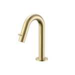STRIA COLD WATER TAP – CURVED SPOUT – WITHOUT WASTE – BRUSHED GOLD