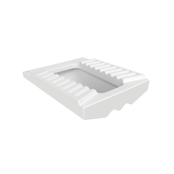 CREAVIT SQUAT TOILET - FLOOR TOILET - CLOSED RIM - 48,5X20X58,5 CM - GLOSSY WHITE