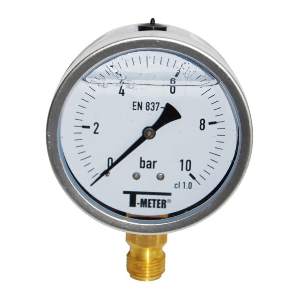 MANO RADIAAL DIA.100MM REMPLI DE GLYCÉRINE 10014G 016BAR