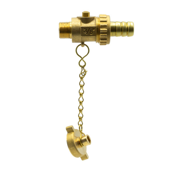 VANNE DE VIDANGE AVEC BILLE POUR CHAUDIÈRE 195B 3/8