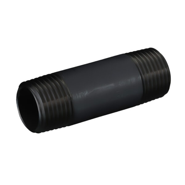 PIJPNIPPEL 298 6/4X180MM ZWART