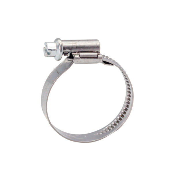 SLANGKLEM IN RVS 9MM 80X100