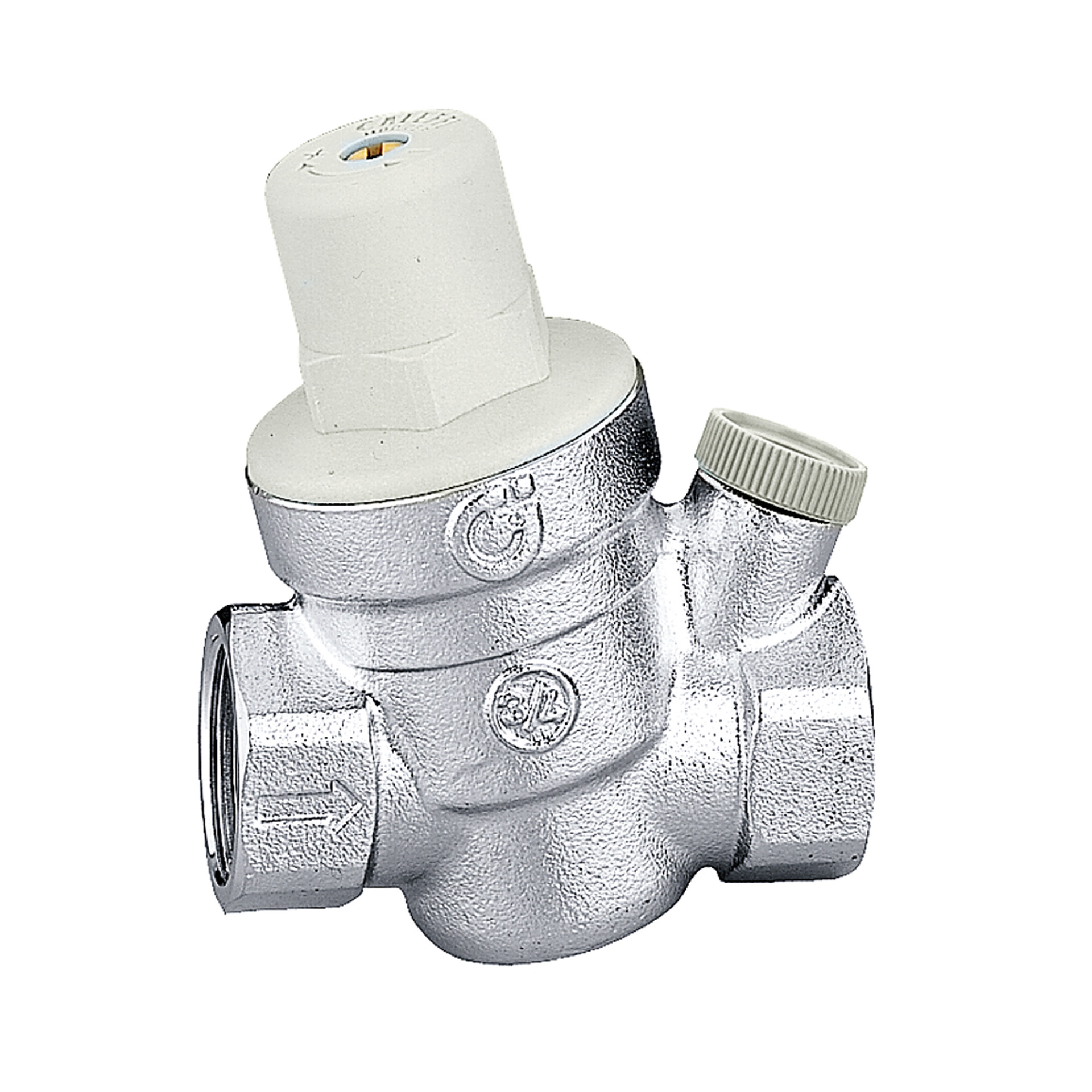 DRUKREDUCTIEKLEP MET MANOMETERAANSLUITING, 3/4” (533451)