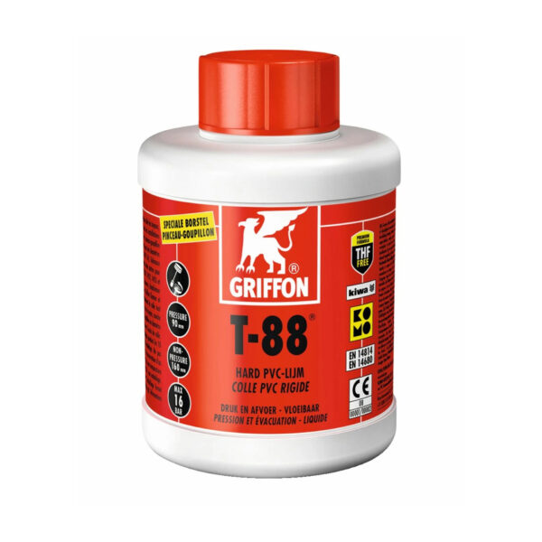 COLLE LIQUIDE FINE POUR PVC DUR T88® FLACON 1 L