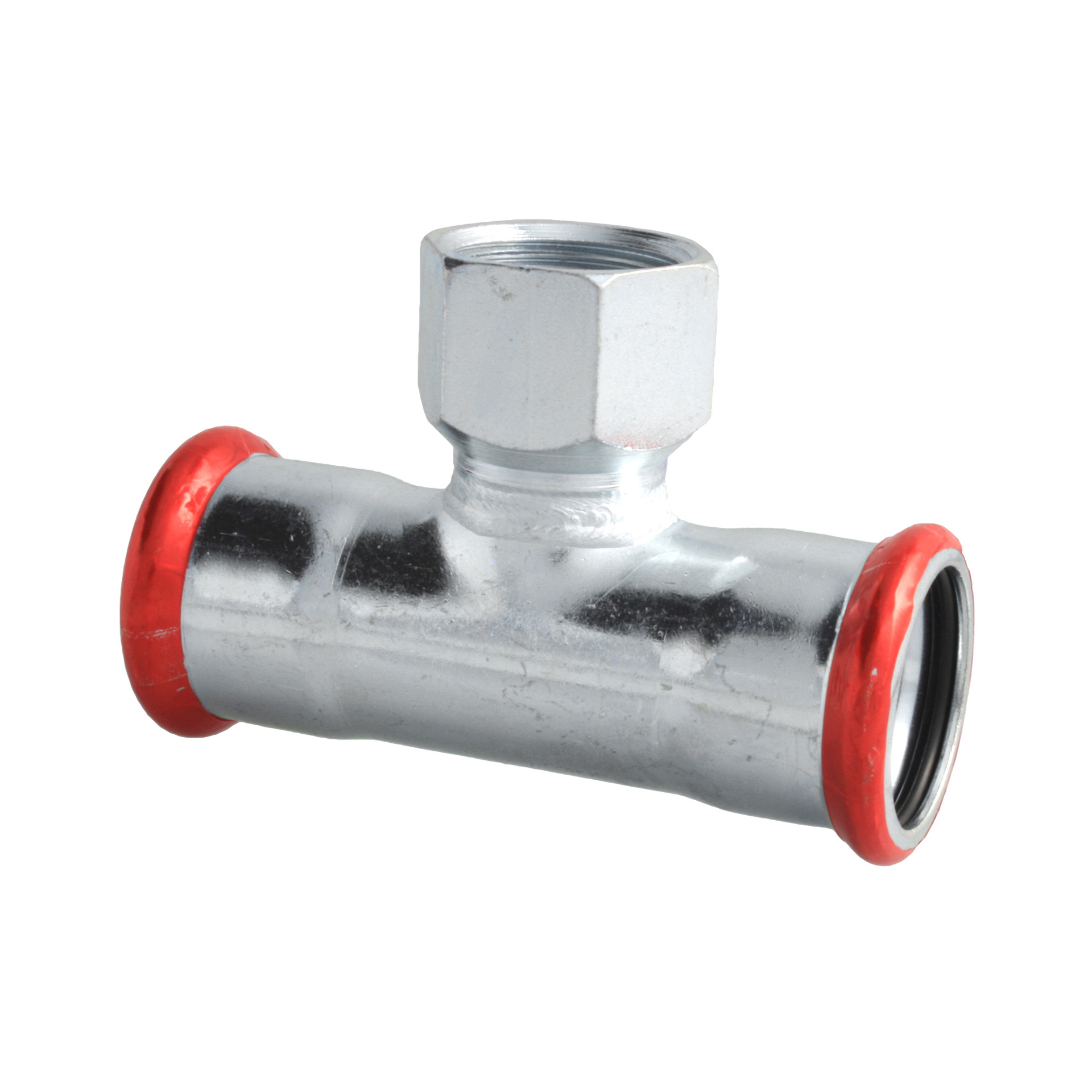 PRESSE ACIER GALVANISÉ 'M' TEE 22X1/2FX22 C42PELBP