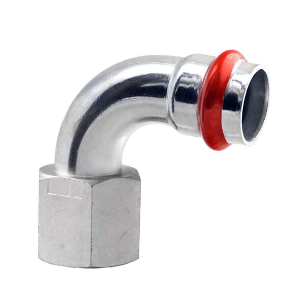PRESSE ACIER GALVANISÉ 'V' COUDE 90° VR.1/2X18 C82PDVILBP