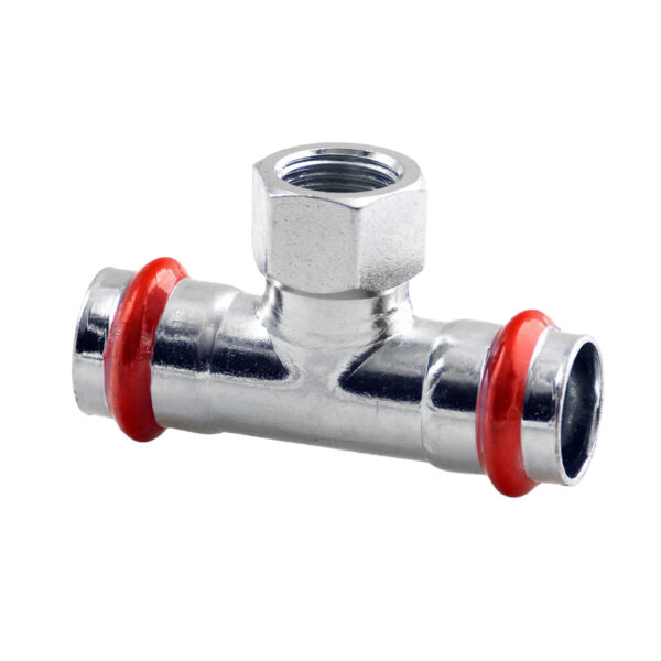 PRESSE ACIER GALVANISÉ 'V' TEE 35X3/4FX35 C42QGVILBP