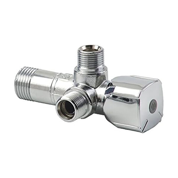 VANNE À BOUCHON D'ARRÊT DOUBLE DOUBLE ANGLE 1/2 APPROUVÉ BELGAQUA