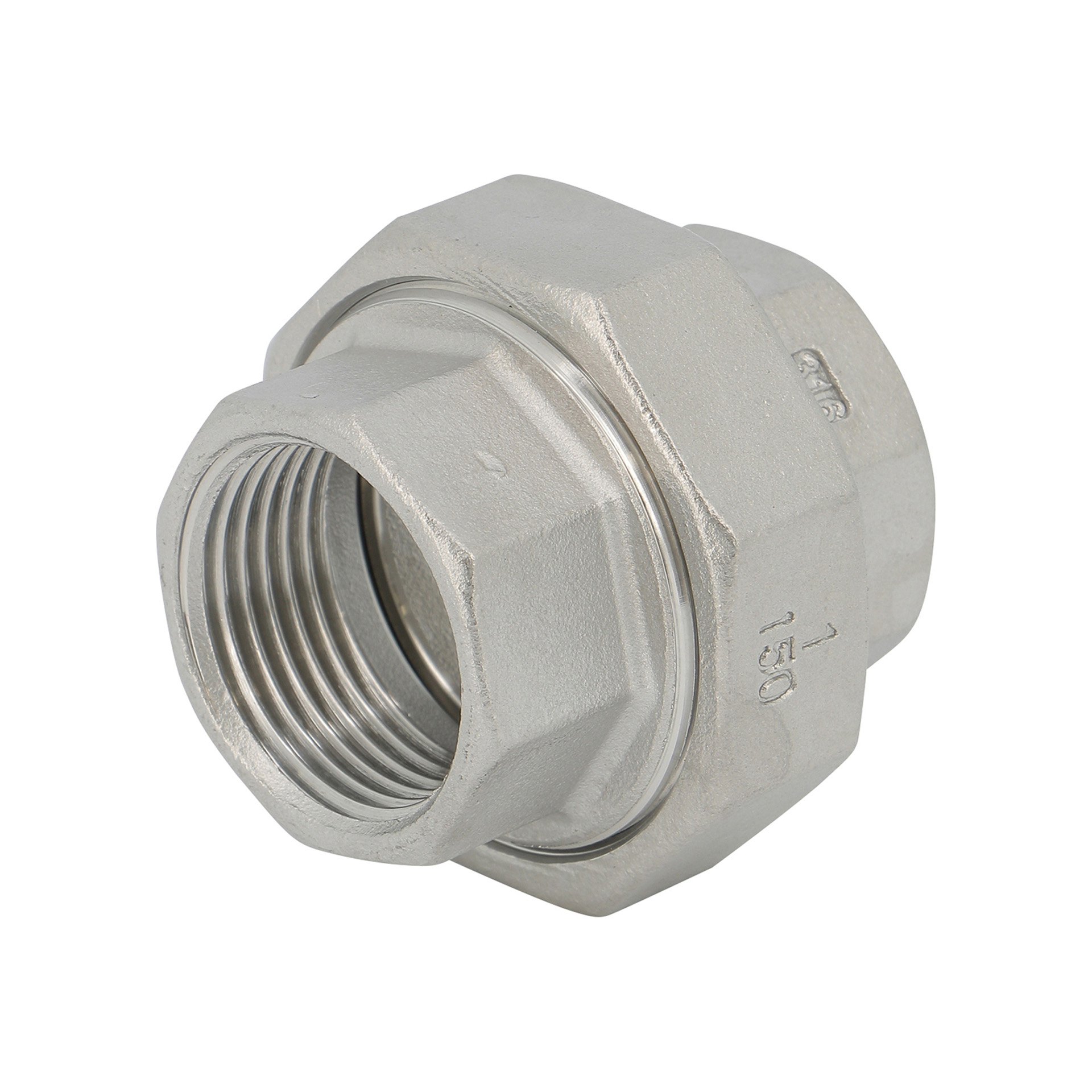 DRIEDELIGE KOPPELING RVS I340 6/4VRVR