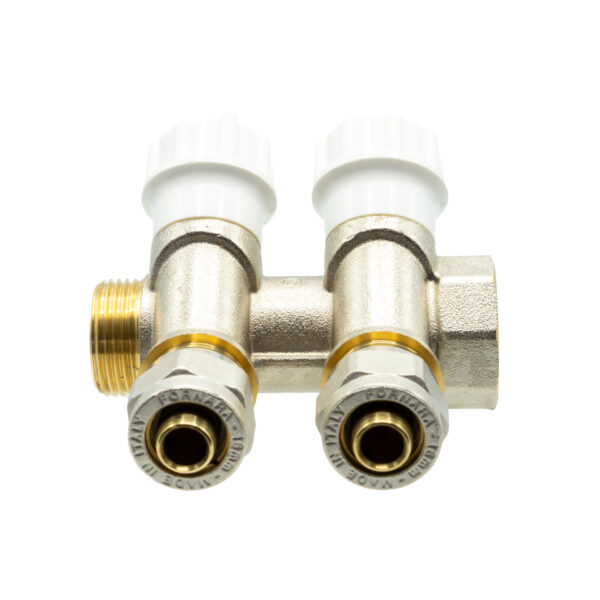 KIT VANNE COLLECTEUR 3/4M 2 SORTIES 1/2M+RACCORDS