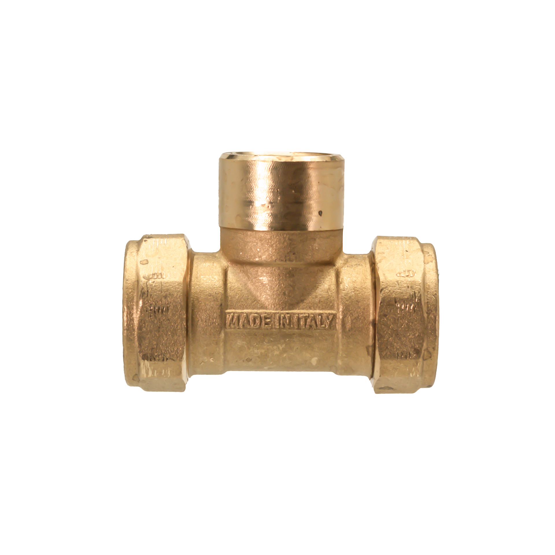 0191a48e67.jpg BICONISCH T-STUK MESSING 3251 15X3/4X15 - Afbeelding 1