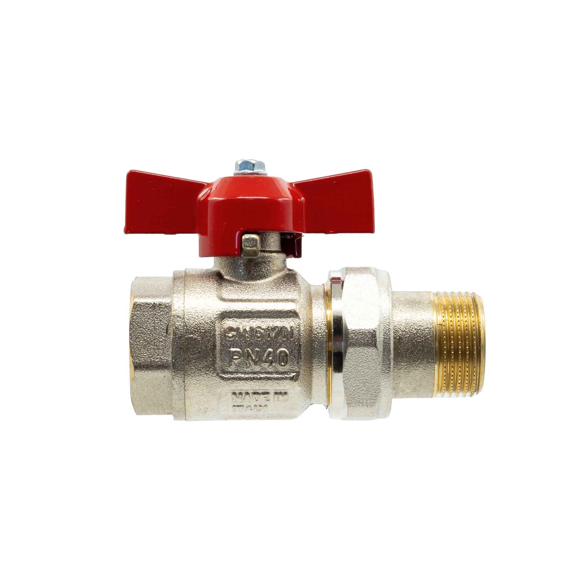 VANNE À SPHÈRE AVEC RACCORD 124 1/2MF