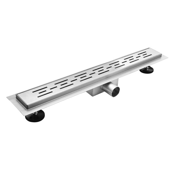 ALONI SHOWER DRAIN – WITH GRATE – COMPLETE – 70CM – BRUSHED STAINLESS STEEL