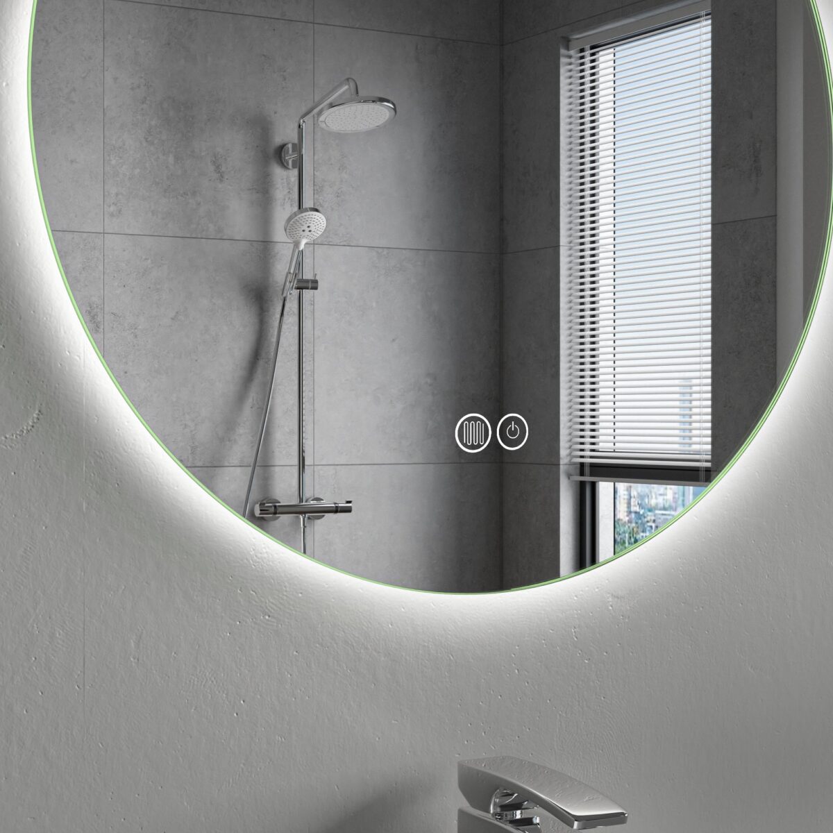 ERFU SPIEGEL LED ANTI-MIST Φ60CM - Afbeelding 6