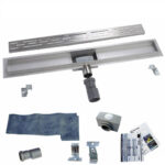 ALONI STAINLESS STEEL SHOWER TRUNK COMPLETE 80CM - Image 2