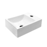 ALONI TOILET BASIN - WITHOUT OVERFLOW - TAP HOLE RIGHT - CERAMIC -30,5X10,5X19CM - GLOSSY WHITE