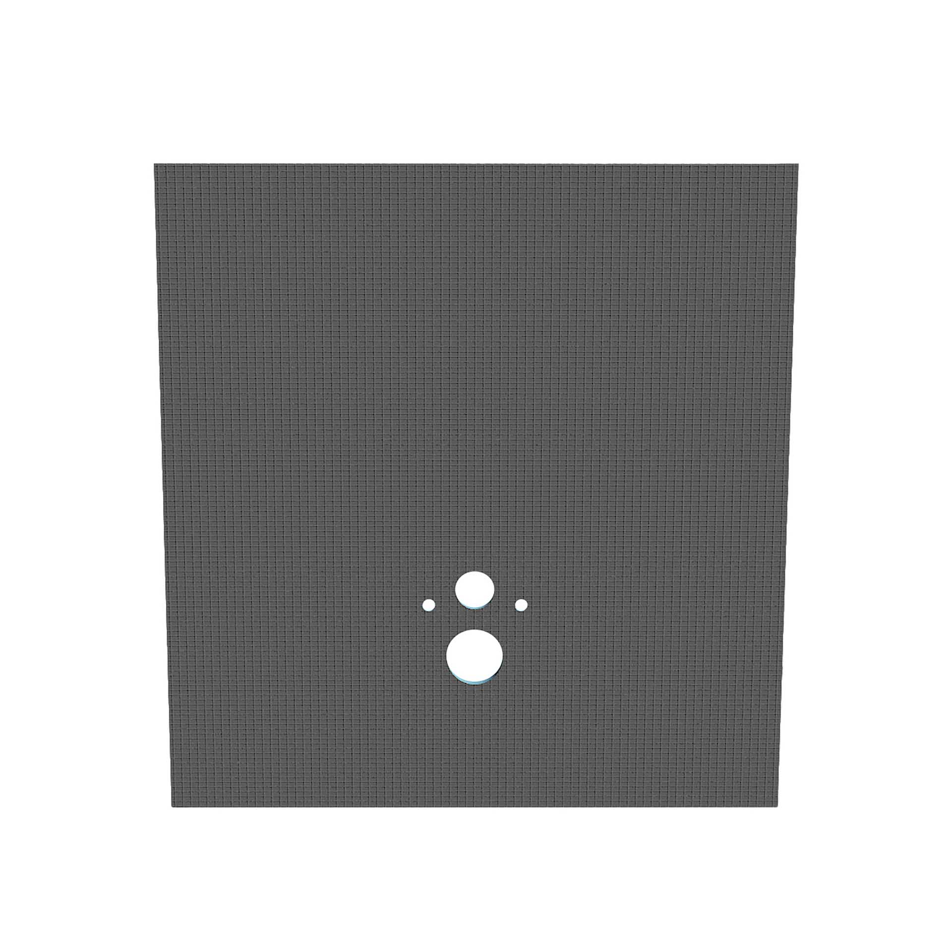 BOUW- EN ISOLATIEPANEEL VOOR WANDTOILET - WATERDICHT - XPS - 1200X1300X20MM - GRIJS