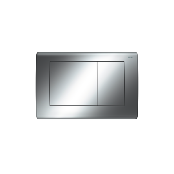 TECEPLANUS WC-BEDIENINGSPLAAT VOOR DUOSPOELTECHNIEK, GLANZEND CHROOM