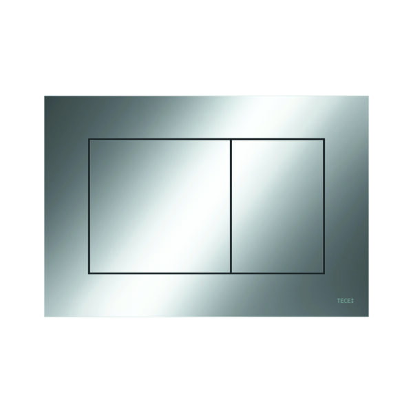 TECENOW WC plaque de commande - DUAL FLUSH - GLOSSY Chrome