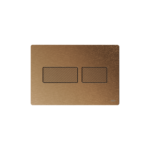 TECESOLID WC-BEDIENINGSPLAAT VOOR DUOSPOELTECHNIEK, GEBORSTELD BRONS MET RUITSTRUCTUUR