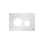 TECELOOP FRONTPLAAT VOOR WC-BEDIENINGSPLAAT, MARMER WIT