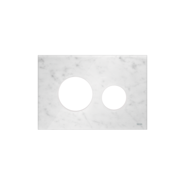 TECELOOP FRONTPLAAT VOOR WC-BEDIENINGSPLAAT, MARMER WIT
