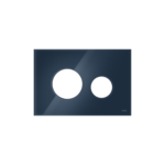 TECELOOP FRONT PLATE FOR WC FLUSH PLATE, GLASS NIGHT BLUE