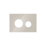 TECELOOP FRONT PLATE FOR WC FLUSH PLATE, GLASS LIGHT BEIGE