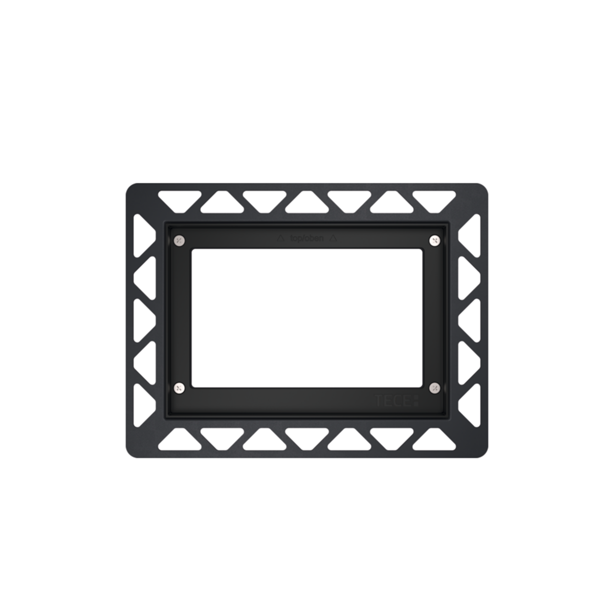 Tece Wc-Inbouwraam Voor Vlakke Inbouw, Zwart - Afbeelding 1