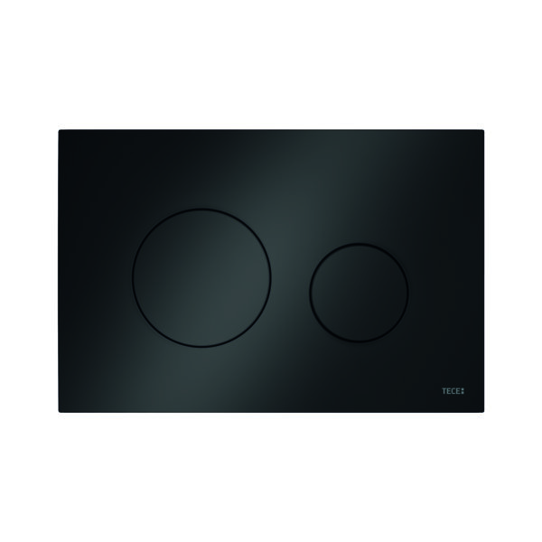 TECELOOP WC FLUSH PLATE - DUAL FLUSH - SYNTHETIC - GLOSSY BLACK