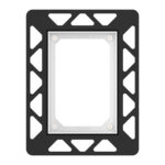 TECEFILO URINOIR-INBOUWRAAM VOOR VLAKKE INBOUW - GLANZEND CHROOM