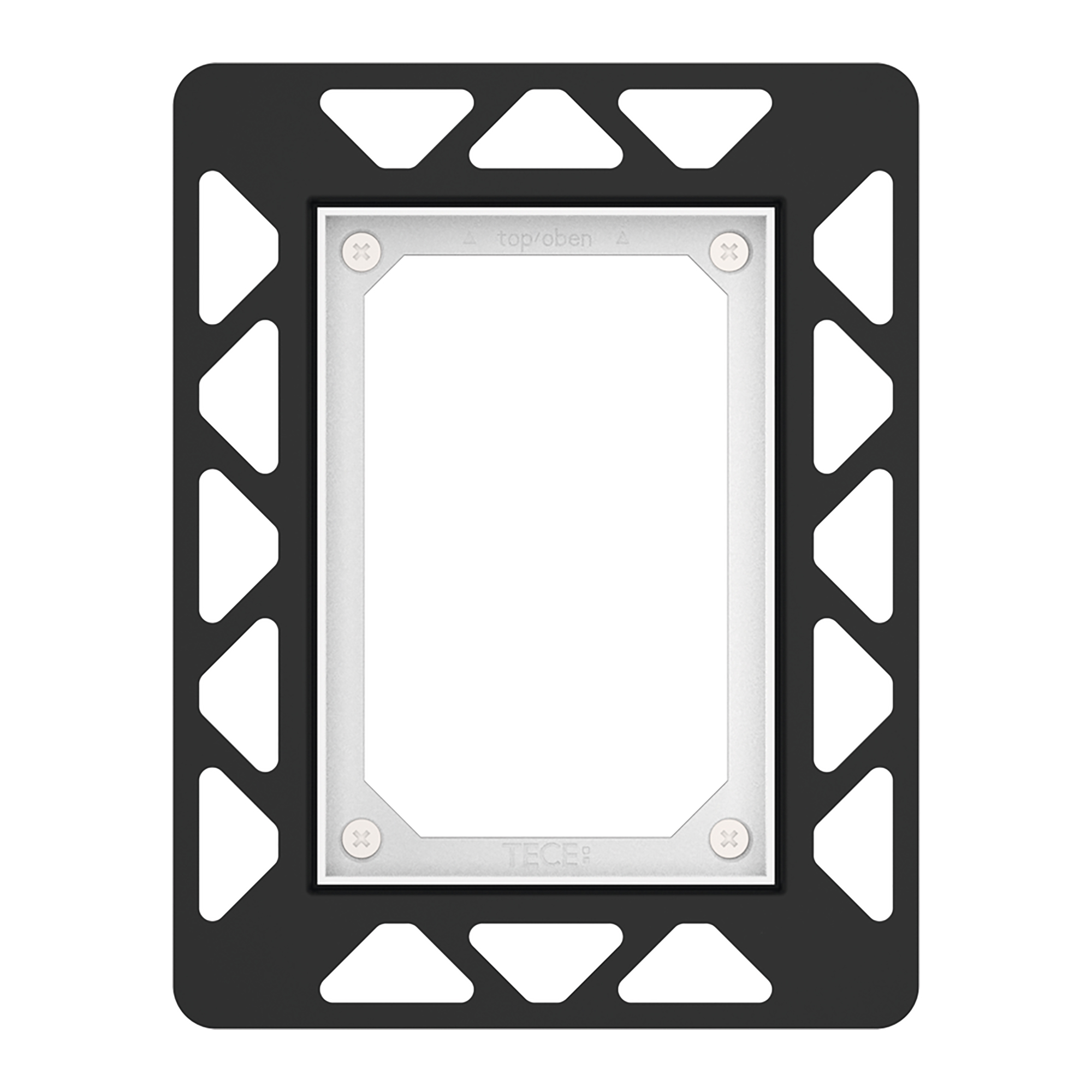 9242042_a-1.jpg TECEFILO URINOIR-INBOUWRAAM VOOR VLAKKE INBOUW - ZWART - Afbeelding 1