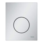 TECELOOP URINOIR-BEDIENINGSPLAAT VAN KUNSTSTOF INCL. CARTOUCHE - MAT CHROOM