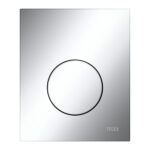 TECELOOP URINOIR-BEDIENINGSPLAAT VAN KUNSTSTOF INCL. CARTOUCHE - GLANZEND CHROOM