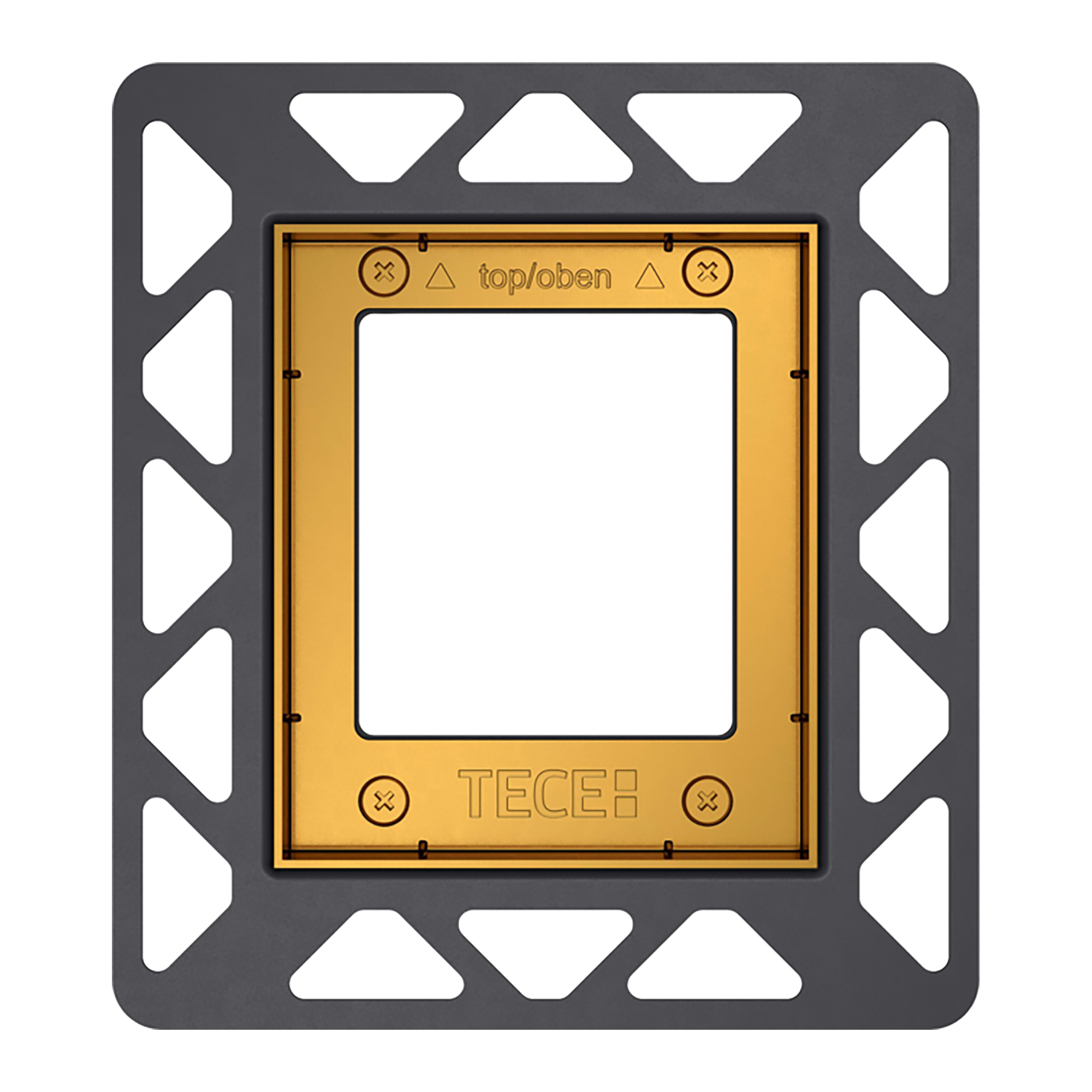 9242648.jpg TECE URINOIRINBOUWRAAM VOOR VLAKKE INBOUW - VERGULD - Image 1