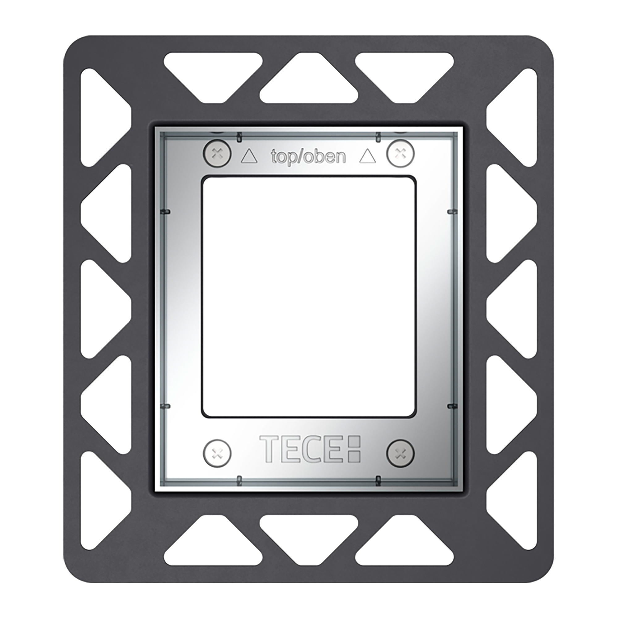 9242649-1.jpg TECE URINOIRINBOUWRAAM VOOR VLAKKE INBOUW - GLANZEND CHROOM - Afbeelding 1