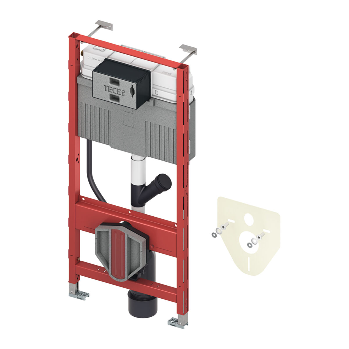 Teceprofil Wc-Inbouwframe Met Uni-Spoelkast - Met Aansluiting Voor Geurafzuigimg (Dn 50) - Bouwhoogte 1120 Mm – Image 1