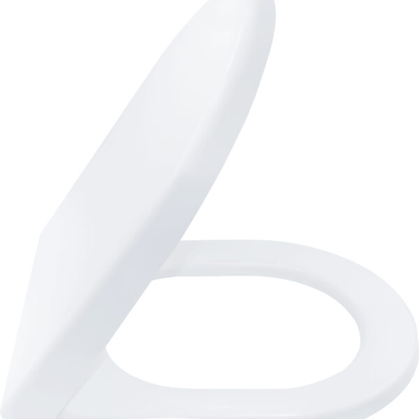 ALONI GALA DUROPLAST TOILET SEAT WITH PVC HINGES, QUICK RELEASE & SOFT-CLOSE - WHITE