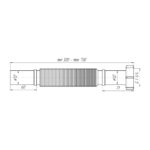 ALONI FLEXIBLE DRAINAGE HOSE 5/4 - Ø32CM - Image 2