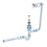 Siphon De Baignoire Flexible Aloni Avec Crépine Ø50mm – Image 2