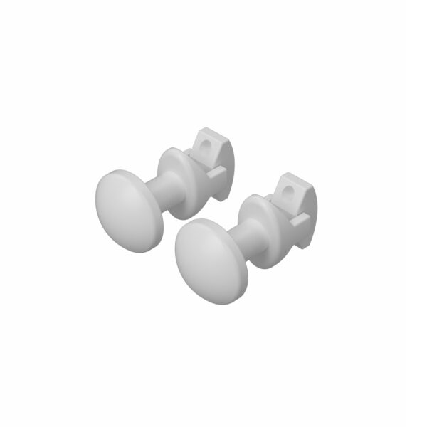 HANDDOEKKNOP (VERPAKT PER 2 STUKS) WIT