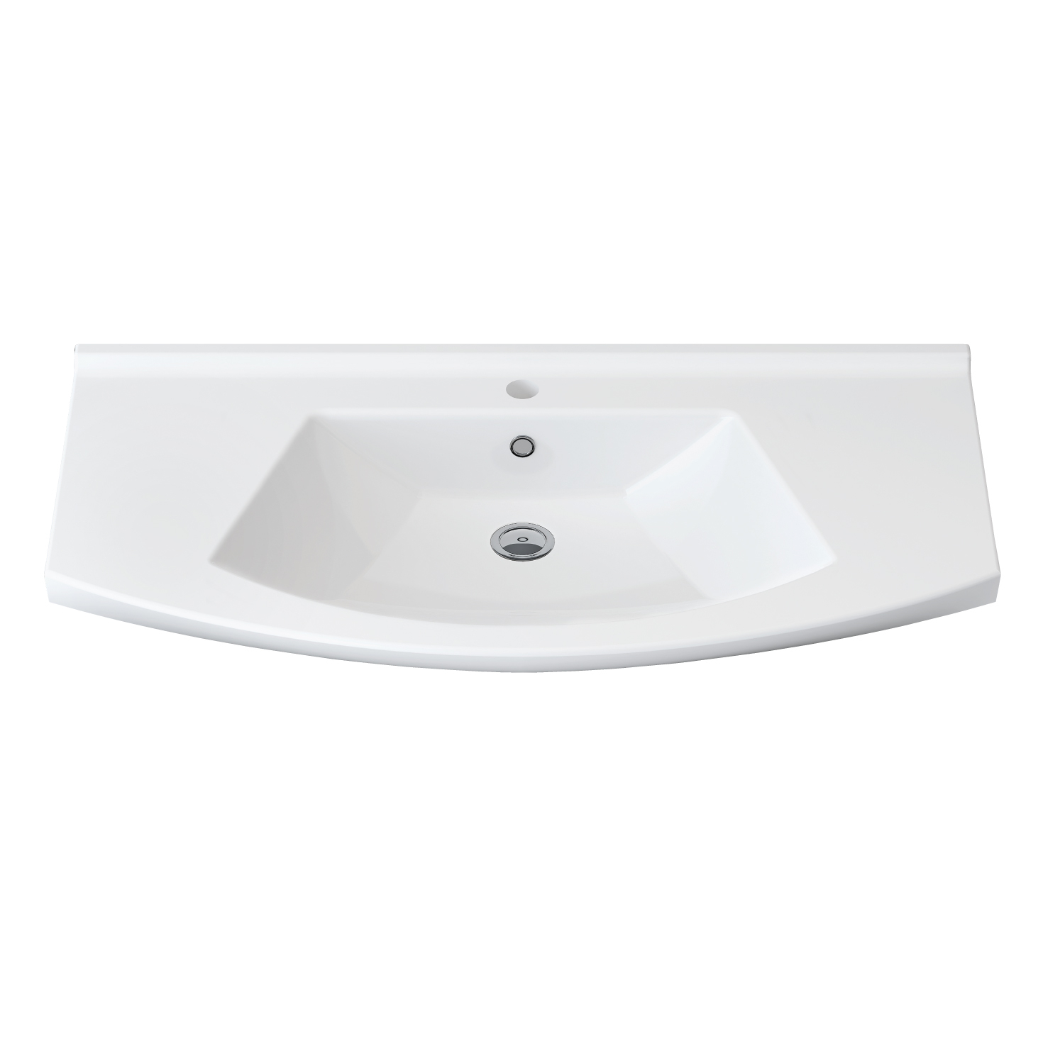 ALECO7080-2-8.jpg ALONI ALECO Céramique WASHBASIN (85CM) - WHITE – Image 1